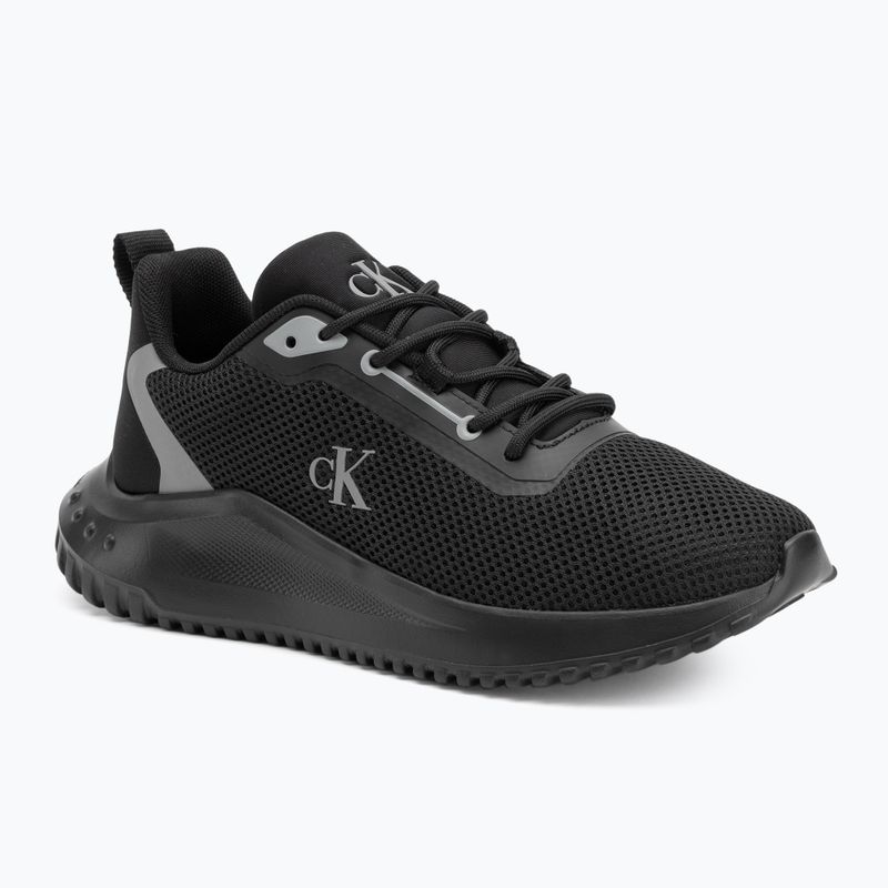 Dámske topánky Calvin Klein YW0YW01851 Eva Runner L-Up Mix Mesh Logo Ck black/mockingbird