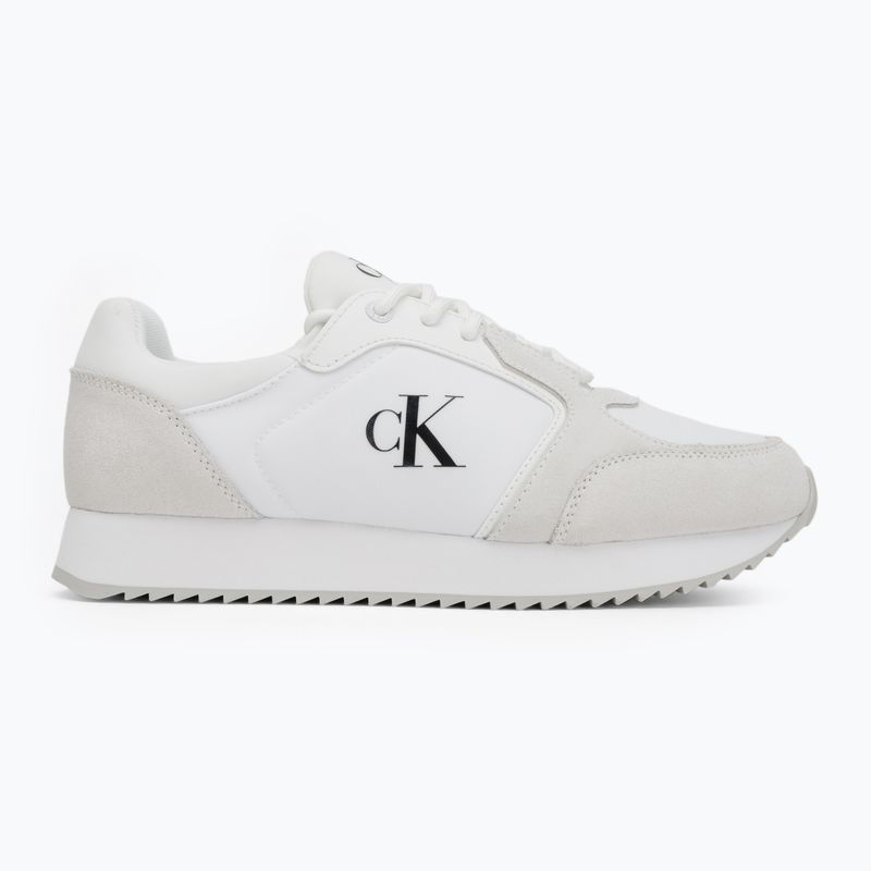 Pánske topánky Calvin Klein YM0YM01326 Retro Runner Sock Lace Up Ny-Su Bright White/Black 2
