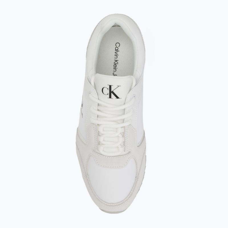 Pánske topánky Calvin Klein YM0YM01326 Retro Runner Sock Lace Up Ny-Su Bright White/Black 5