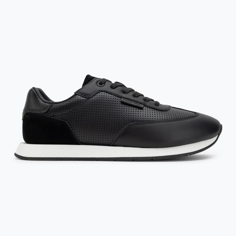 Pánske topánky Calvin Klein HM0HM01871 Low Prof Runn Laceup Perf Lth Black/Bright White 2