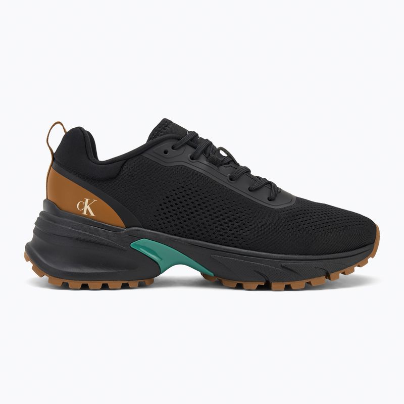 Pánske topánky Calvin Klein YM0YM01284 Hike Runner Tech Knit Ck Black/Grain Brown/Wild Green 2