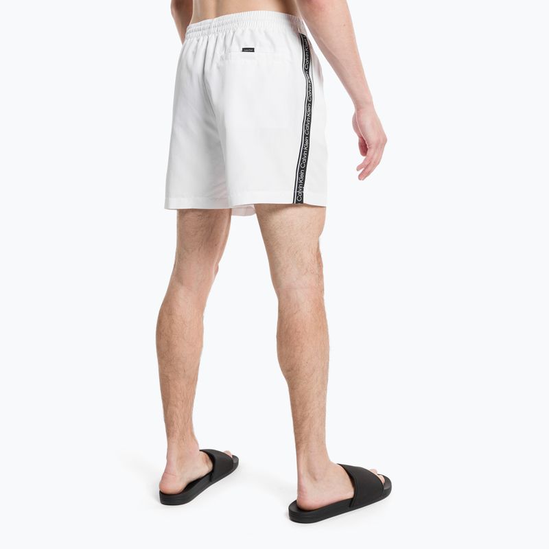 Pánske plavecké šortky Calvin Klein Medium Drawstring white 5