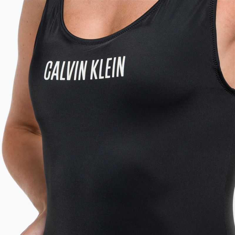 Dámske jednodielne plavky Calvin Klein Scoop Back Black 7