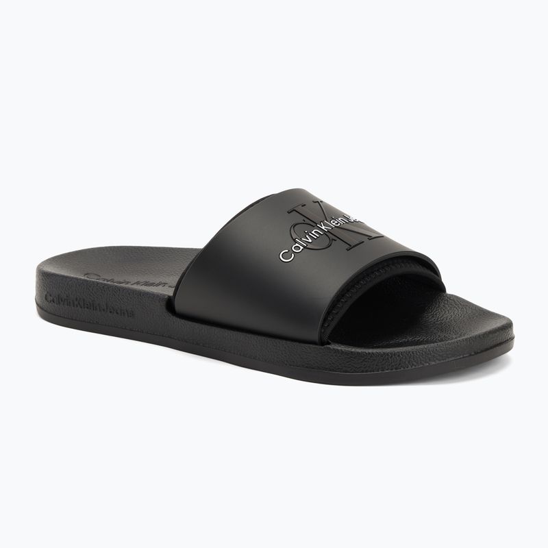 Pánske žabky Calvin Klein YM0YM00361 Slide Rubber Neoprene Monologo black