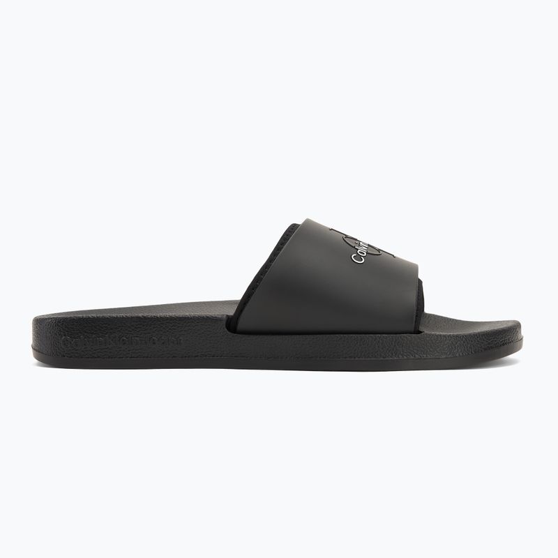 Pánske žabky Calvin Klein YM0YM00361 Slide Rubber Neoprene Monologo black 2
