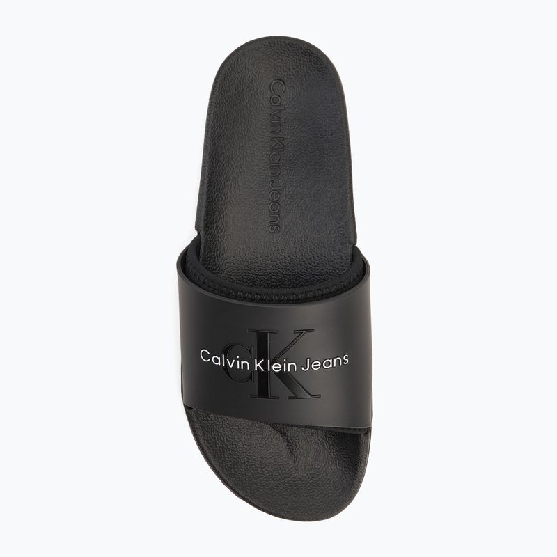 Pánske žabky Calvin Klein YM0YM00361 Slide Rubber Neoprene Monologo black 5