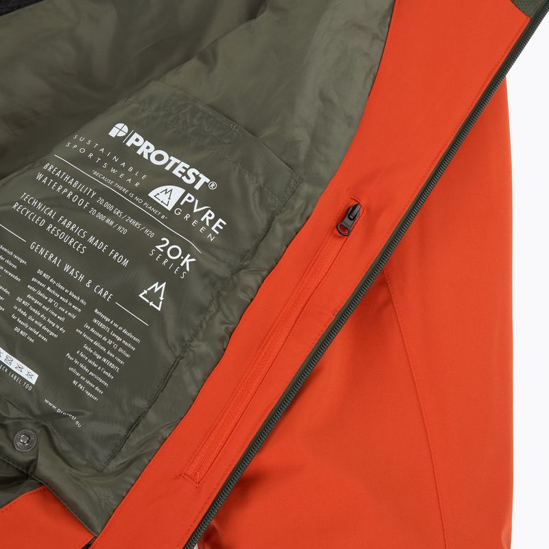 Pánska snowboardová bunda Protest Prttimothy burnt orange 6