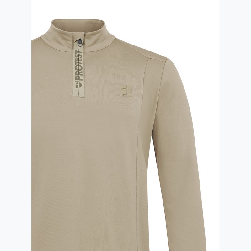 Pánska mikina Protest Rewill 1/4 Zip Active bamboo beige 3