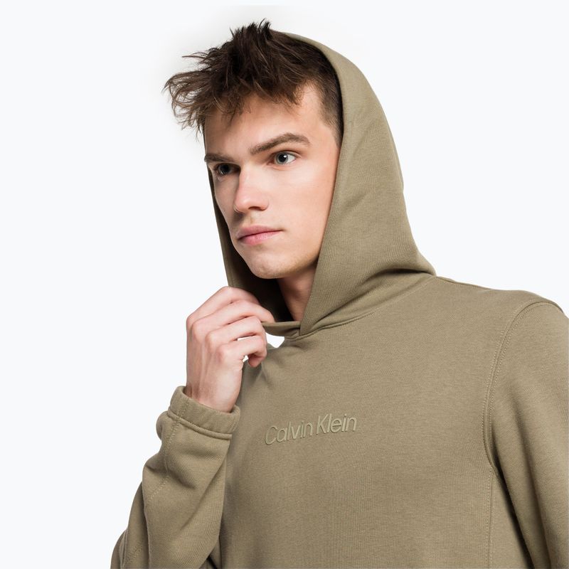 Pánska mikina s kapucňou Calvin Klein 8HU grey olive 4