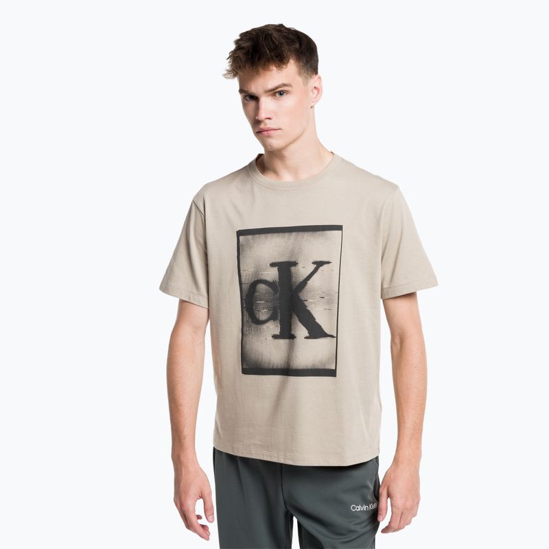 Pánske zimné ľanové tričko Calvin Klein