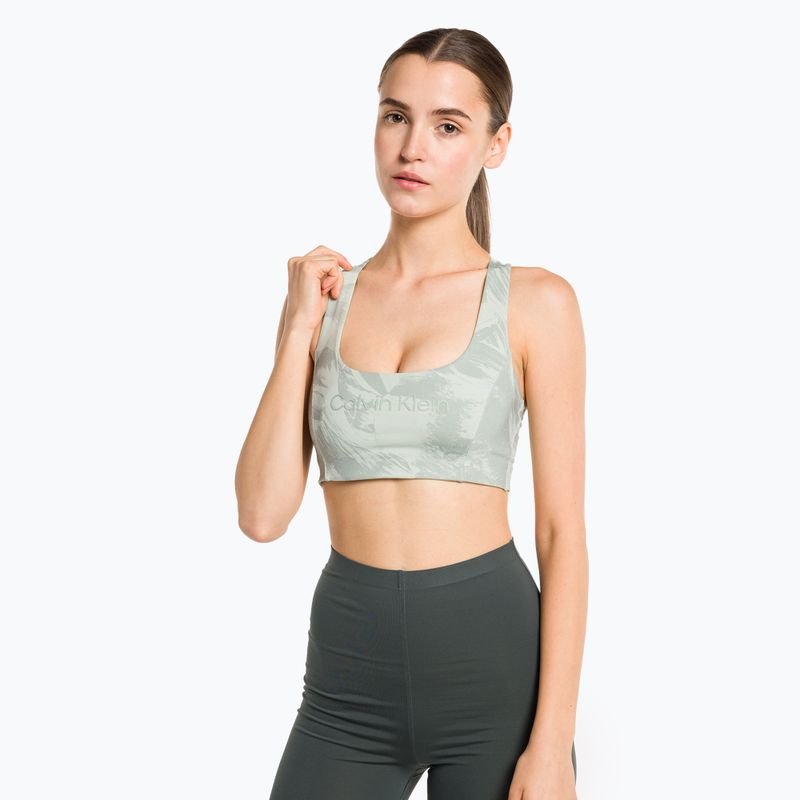 Podprsenka Calvin Klein Medium Support 8UO digital rockform aop fitness