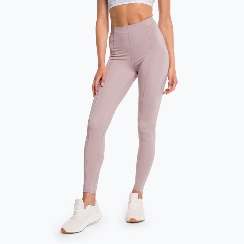 Dámske tréningové legíny Calvin Klein 7/8 8HR grey rose