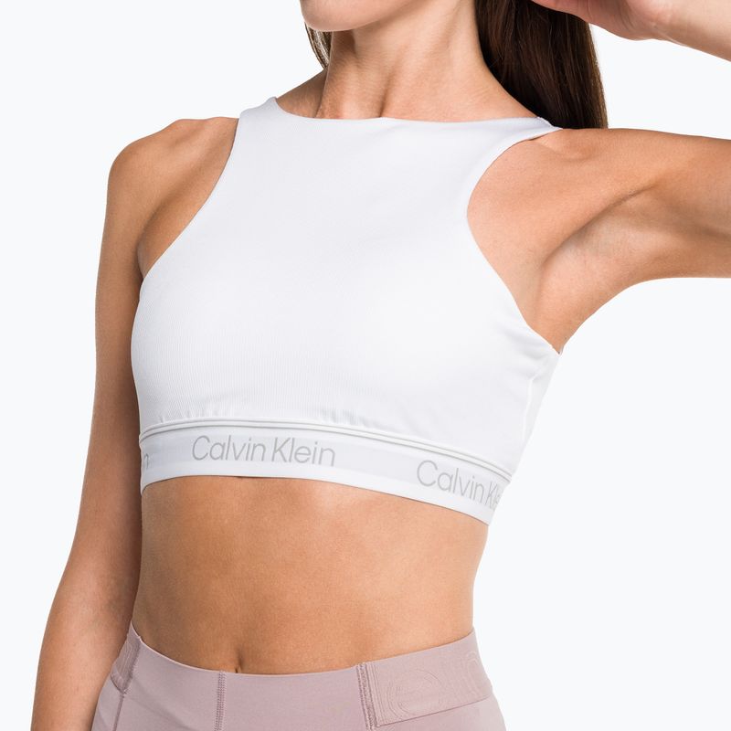Calvin Klein Medium Support YAF žiarivo biela fitness podprsenka 4