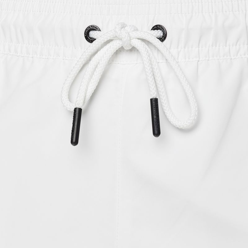 Pánske plavecké šortky Calvin Klein Medium Drawstring white 3