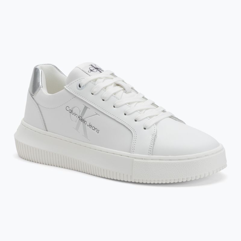 Dámske topánky Calvin Klein YW0YW01224 Cupsole Mono Lth Wn white/silver