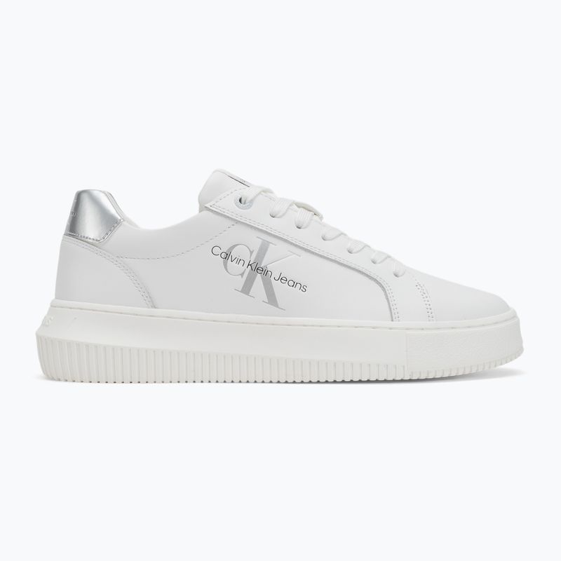 Dámske topánky Calvin Klein YW0YW01224 Cupsole Mono Lth Wn white/silver 2