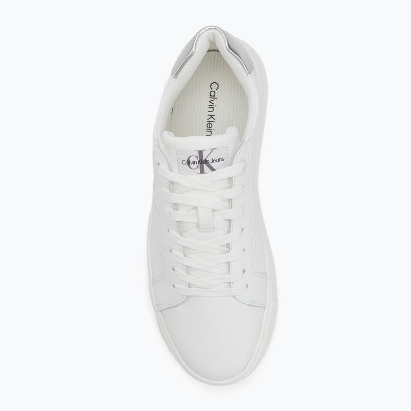 Dámske topánky Calvin Klein YW0YW01224 Cupsole Mono Lth Wn white/silver 5