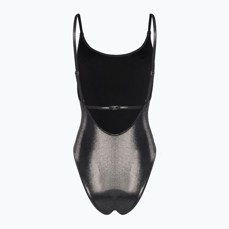 Dámske jednodielne plavky Calvin Klein Scoop Back Black 2
