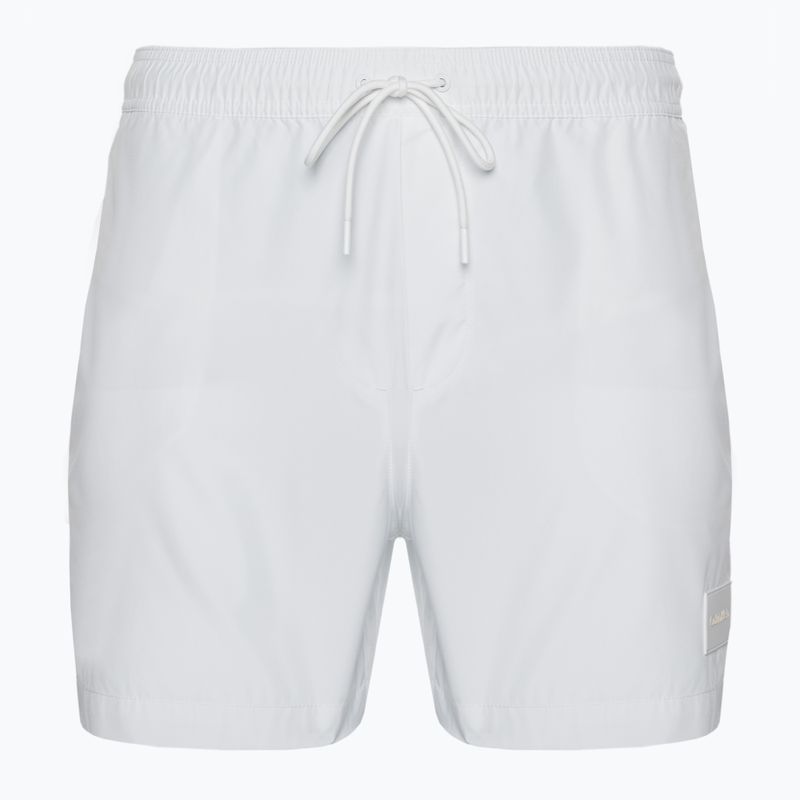 Pánske plavecké šortky Calvin Klein Medium Drawstring white