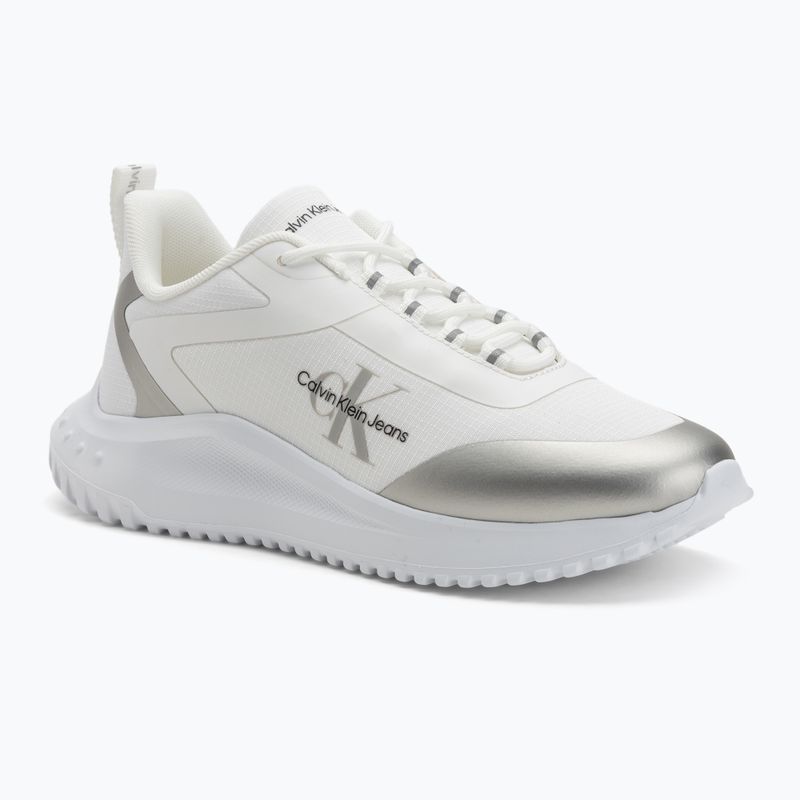 Dámske topánky Calvin Klein Eva Runner Low Lace Mix Ml Wn bright white/silver