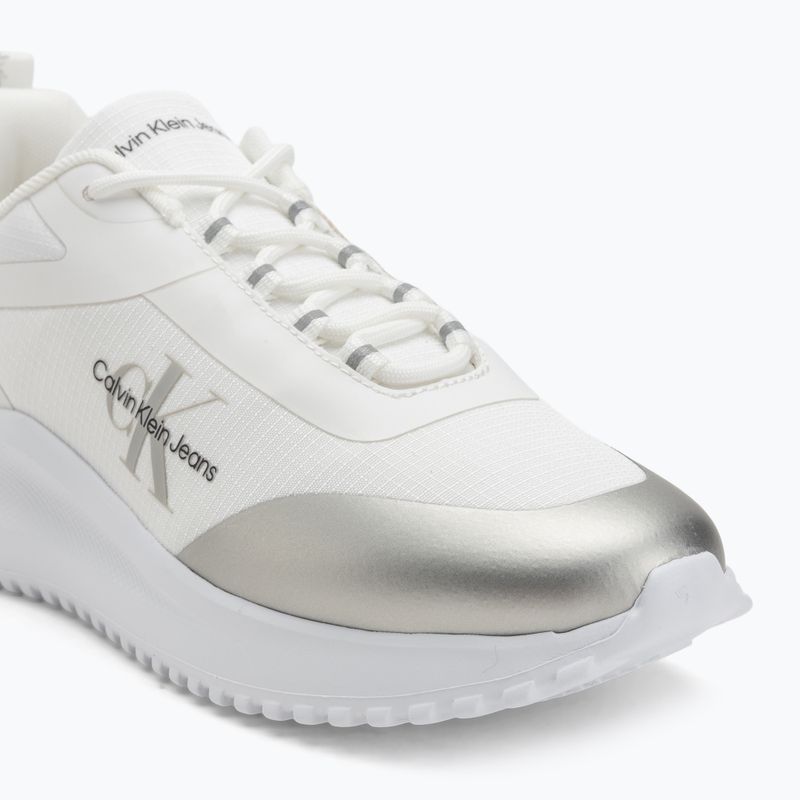Dámske topánky Calvin Klein Eva Runner Low Lace Mix Ml Wn bright white/silver 7