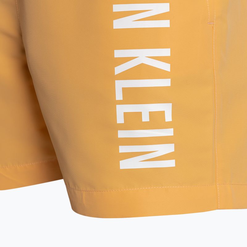 Pánske plavecké šortky Calvin Klein Medium Drawstring buff orange 4