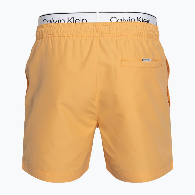 Pánske plavecké šortky Calvin Klein Medium Double WB buff orange 2