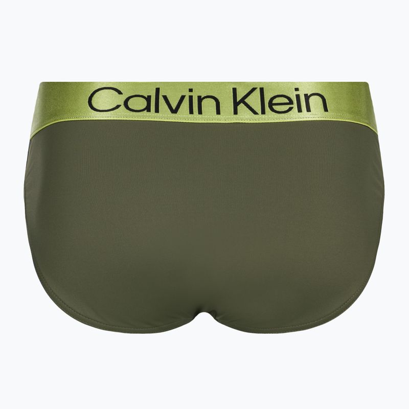 Pánske plavky Calvin Klein Brief zelené 2