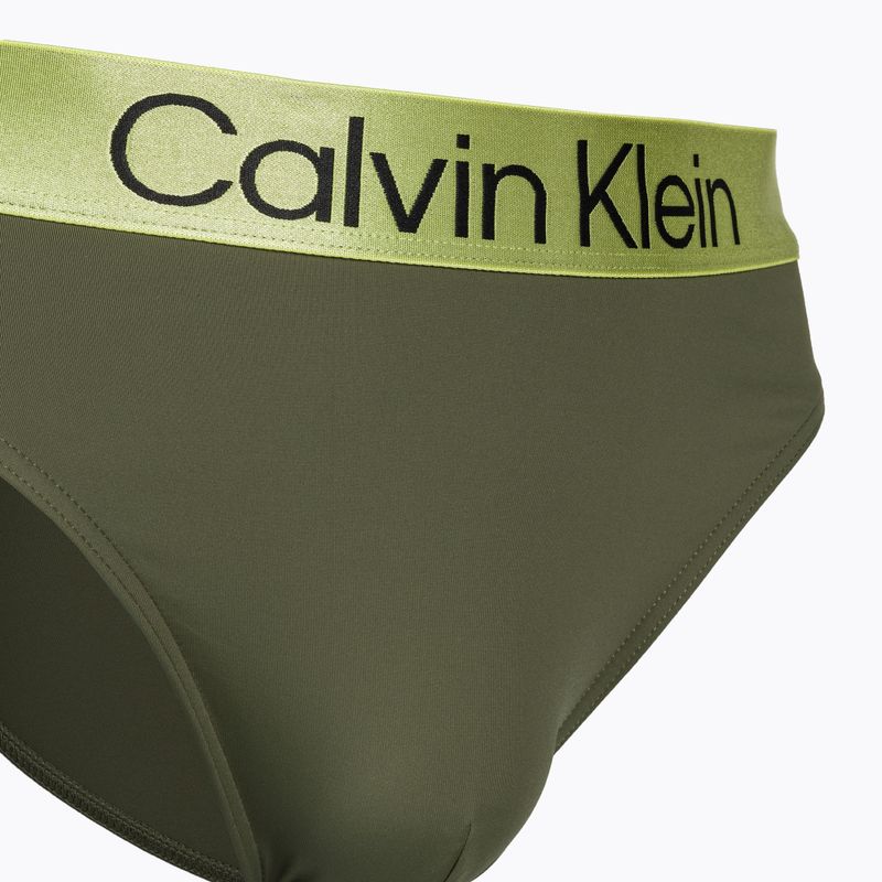 Pánske plavky Calvin Klein Brief zelené 3