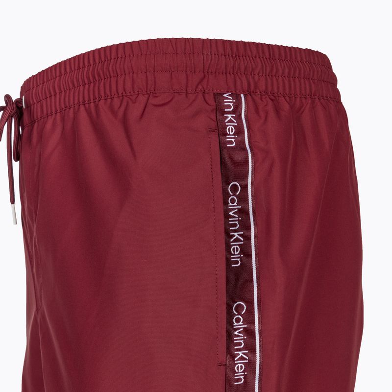 Pánske plavecké šortky Calvin Klein Medium Drawstring cordovan 3