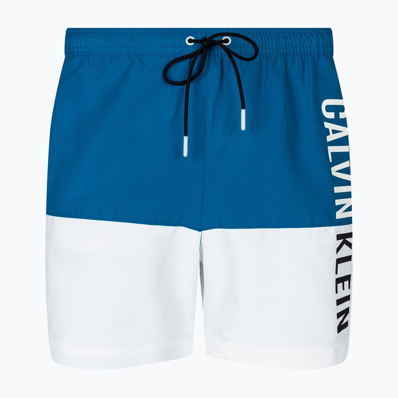 Pánske plavecké šortky Calvin Klein Medium Drawstring-Block faience blue