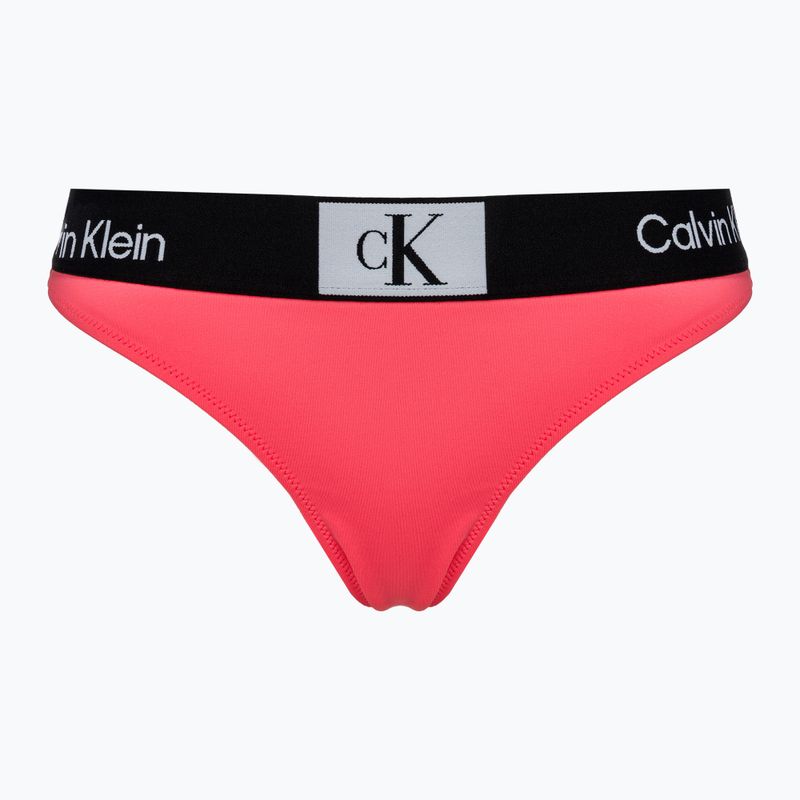 Calvin Klein Spodný diel plaviek Calypso coral