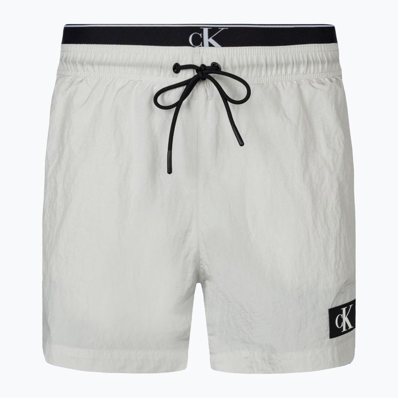 Pánske plavecké šortky Calvin Klein Medium Double WB nimbus cloud