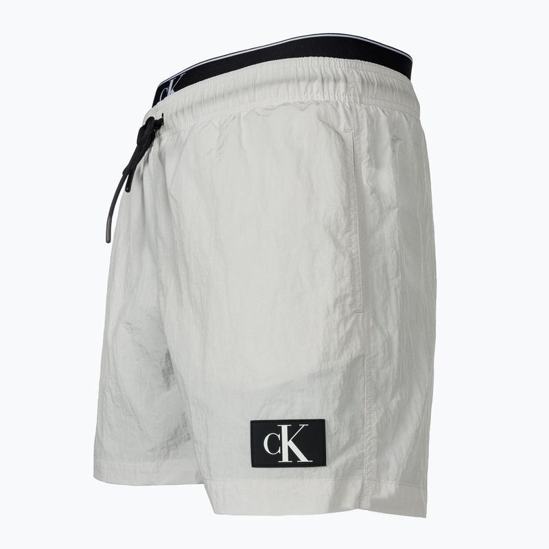 Pánske plavecké šortky Calvin Klein Medium Double WB nimbus cloud 3