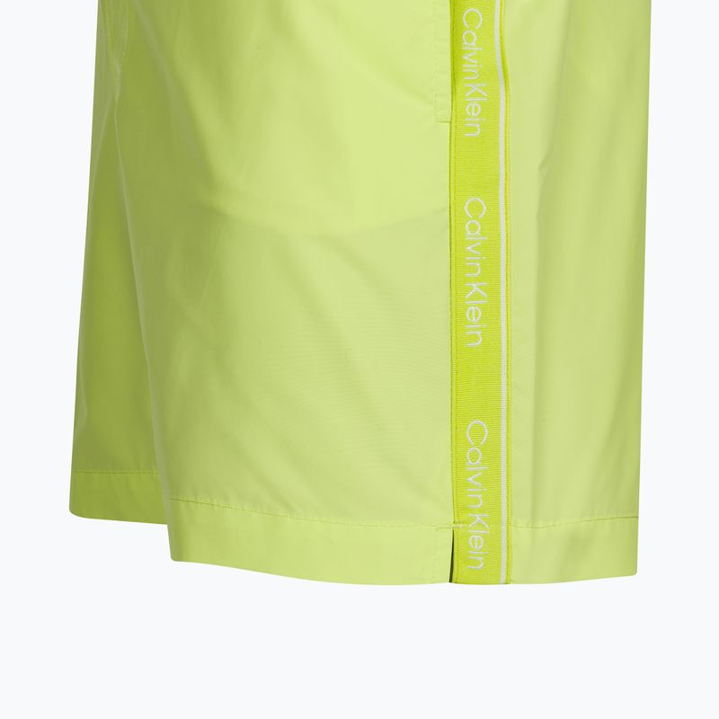 Pánske plavecké šortky Calvin Klein Medium Drawstring sunny lime 3