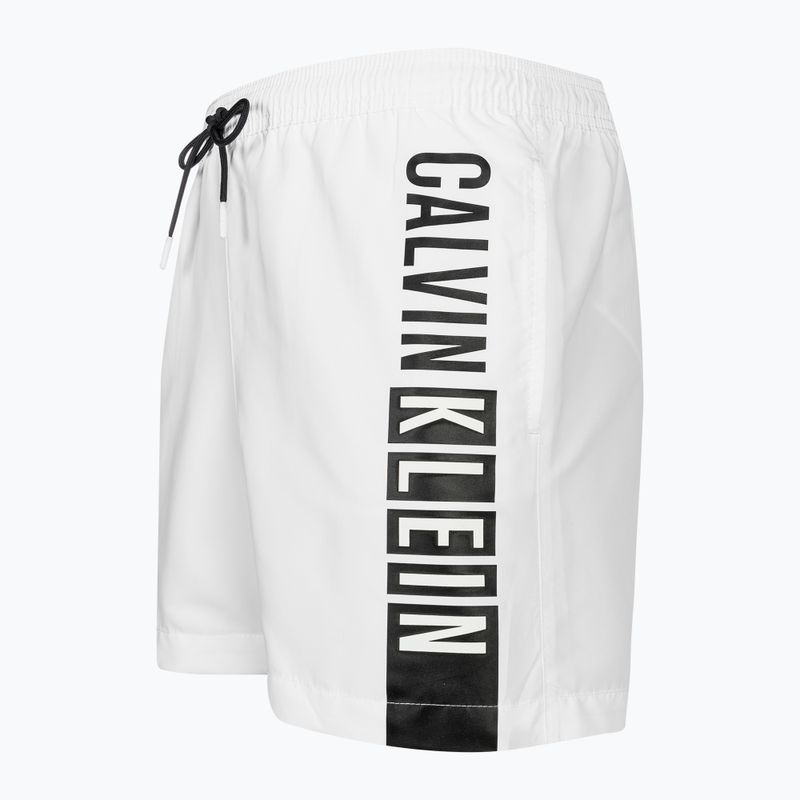 Pánske biele plavecké šortky Calvin Klein Medium Drawstring-Graphic classic 3