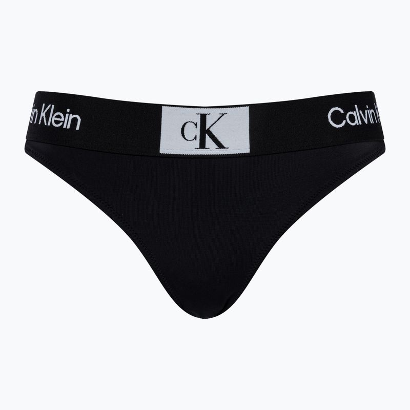 Calvin Klein Spodný diel plaviek tangá čierna