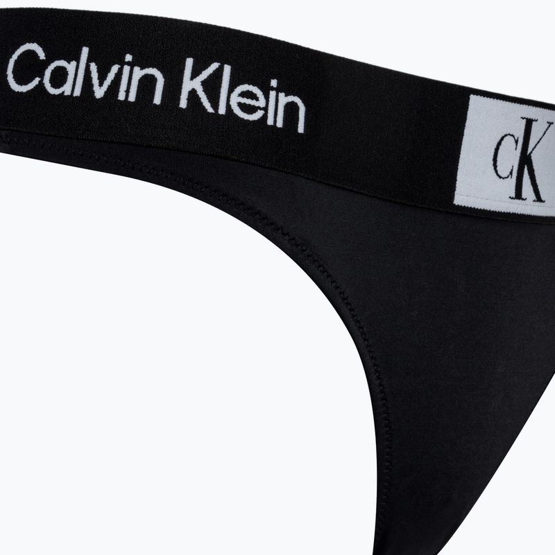 Calvin Klein Spodný diel plaviek tangá čierna 3