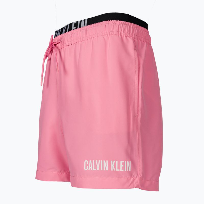 Pánske plavecké šortky Calvin Klein Medium Double WB sachet pink 3