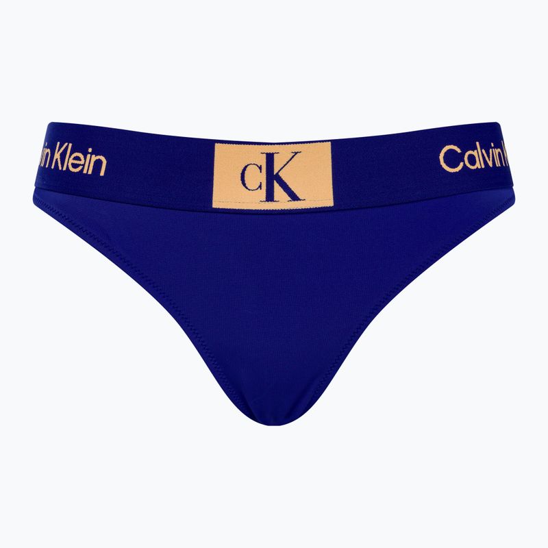 Spodný diel plaviek Calvin Klein Thong midnight lagoon