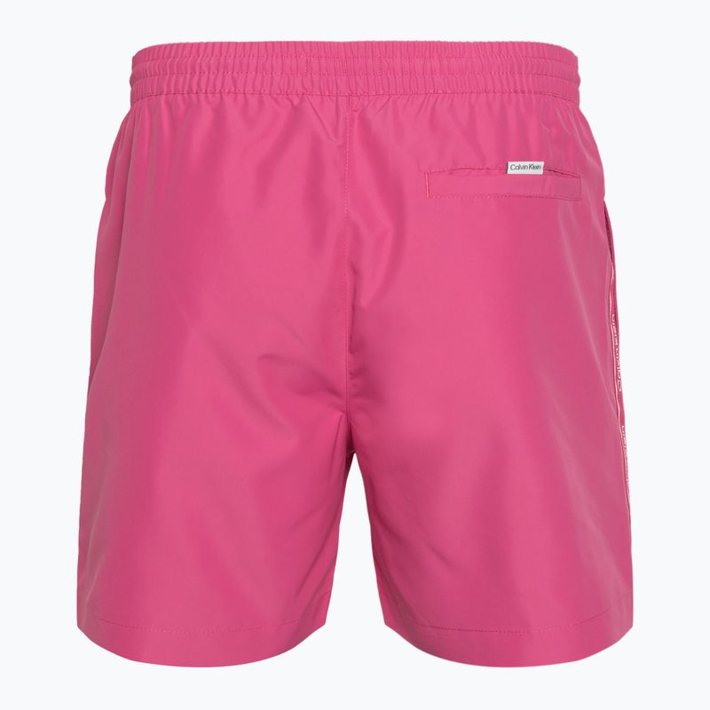 Pánske plavecké šortky Calvin Klein Medium Drawstring fuchsia 2