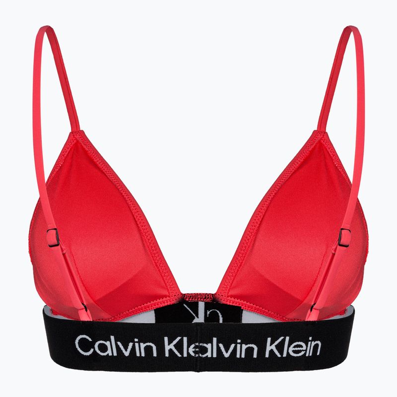 Calvin Klein Pevný trojuholníkový vrchný diel plaviek calypso coral 2