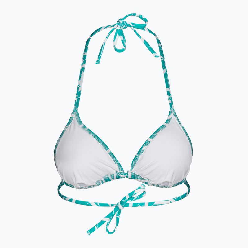 Calvin Klein Triangle-RP Print modrý vrchný diel plaviek s monogramom 2