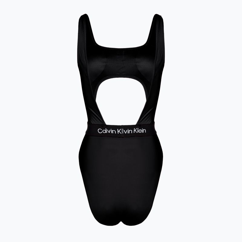 Dámske jednodielne plavky Calvin Klein Cut Out One Piece-RP black 2