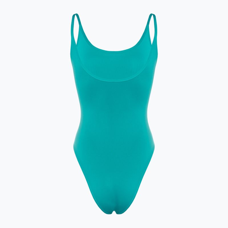 Dámske jednodielne plavky Calvin Klein Scoop One Piece blue ocean 2