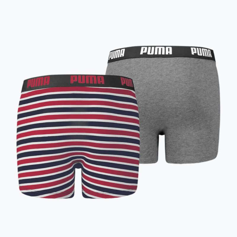 Detské boxerky PUMA Printed Basic 2 ks ribbon red 2