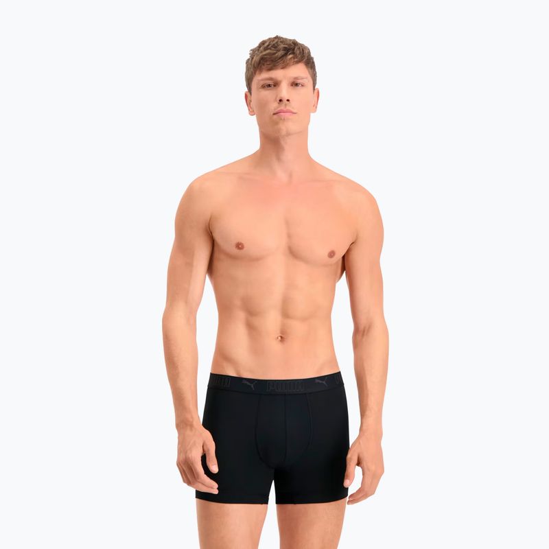 Pánske boxerky PUMA Sport Microfiber 2 páry black 3