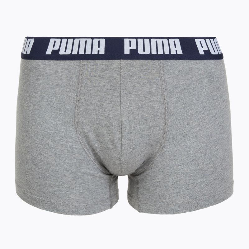 Pánske boxerky PUMA Everyday Basic 2 páry navy/grey 2