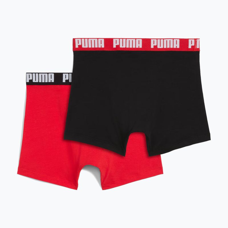 Pánske boxerky PUMA Everyday Basic 2 páry red/black 2