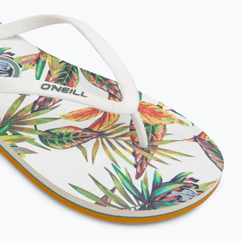 Dámske žabky O'Neill Profile Graphic white tropical flower 7